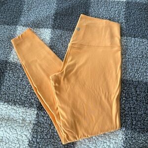 Lululemon Align HR orange double lined leggings